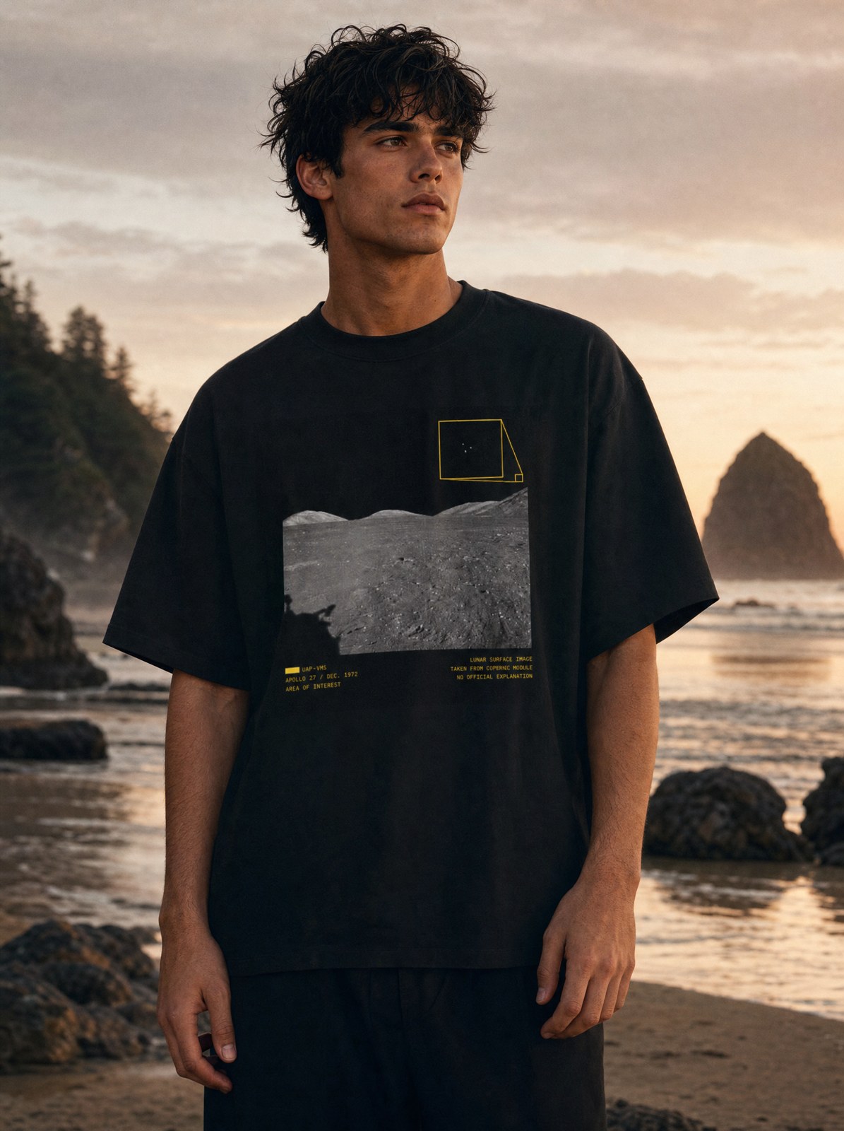 Apollo 17 Tee: Lunar Edition — Front Print